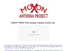 Tablet Screenshot of moxonantennaproject.com